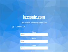 Tablet Screenshot of luxsonic.com